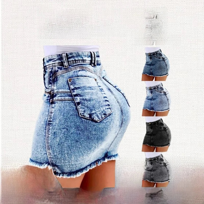 Denim Mini Skirt