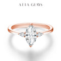 Marquise 1CT Moissanite Ring