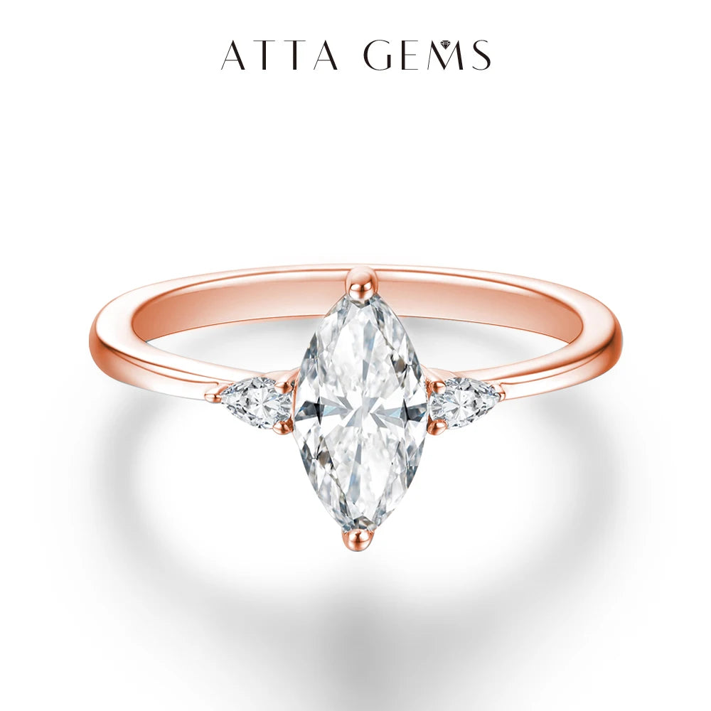 Marquise 1CT Moissanite Ring