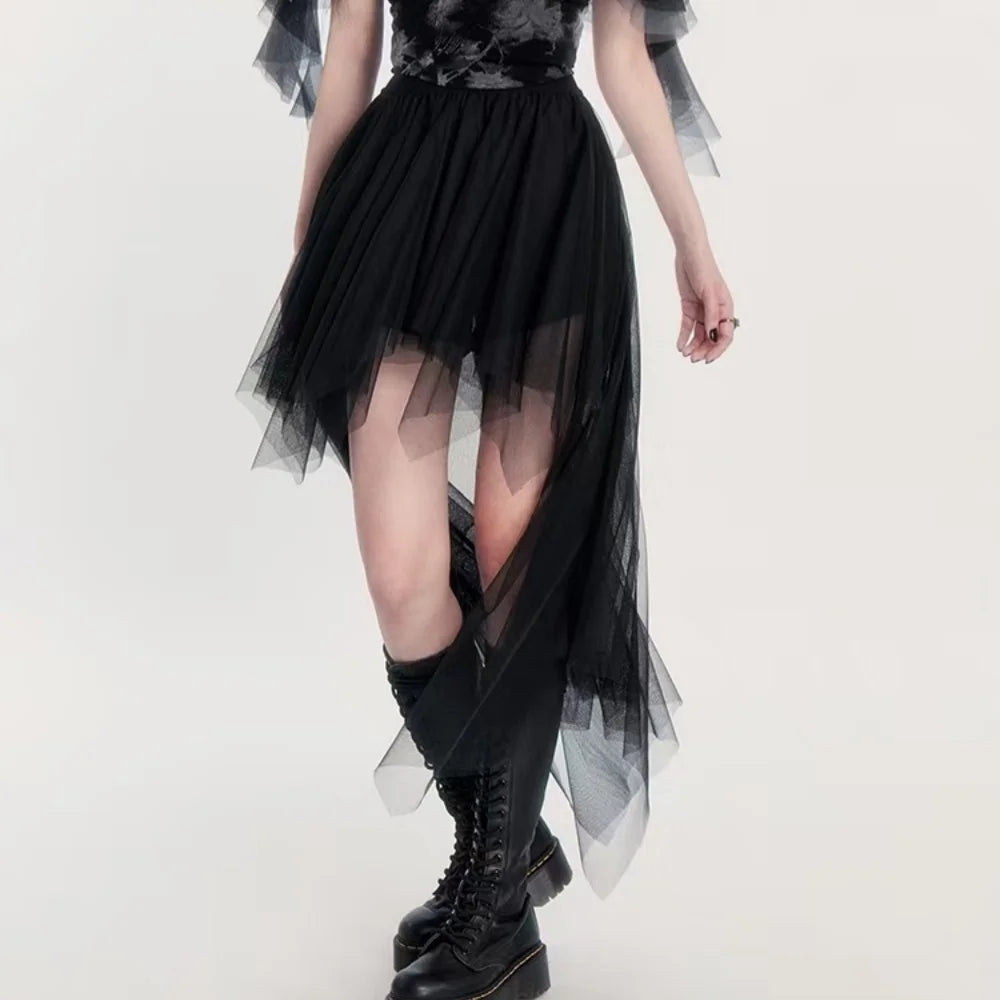 Irregular Mesh Skirt