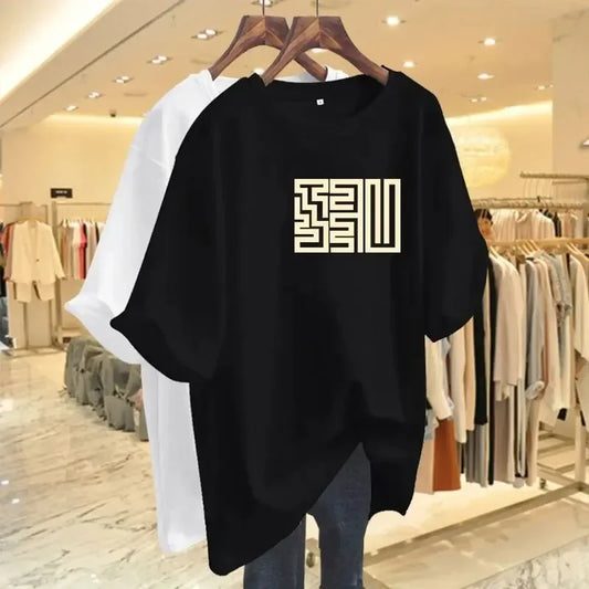 Geometric Square Logo Graphic Tee