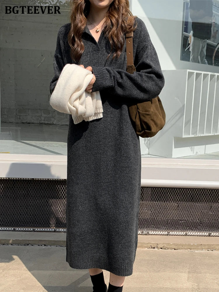 Loose Sweater Dress