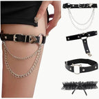 Leather Leg Garter Belt