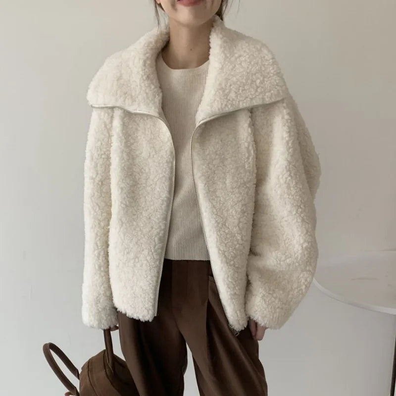 Fake Fleece Coat