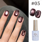 12ml 1-21pcs Brown Gold Cat Eye Gel Nail Polish