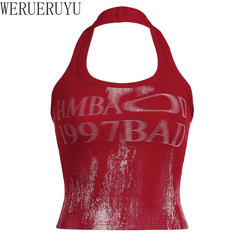 Backless Halter-Neck Tank