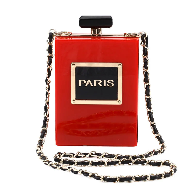 Acrylic Paris Perfume Shaped Bag