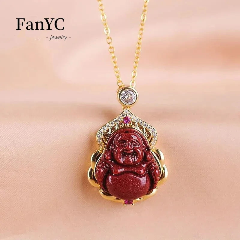 Natural 925 Silver Inlaid Purple Gold Sand Rose Pendant
