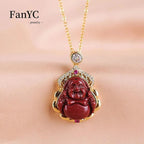 Natural 925 Silver Inlaid Purple Gold Sand Rose Pendant