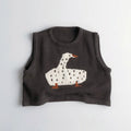 Animal Graphic Knit Sweater Vest