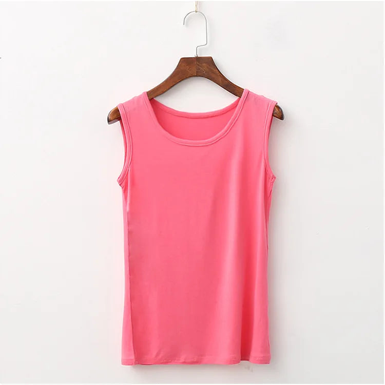 Solid Color Loose Sleeveless Tank