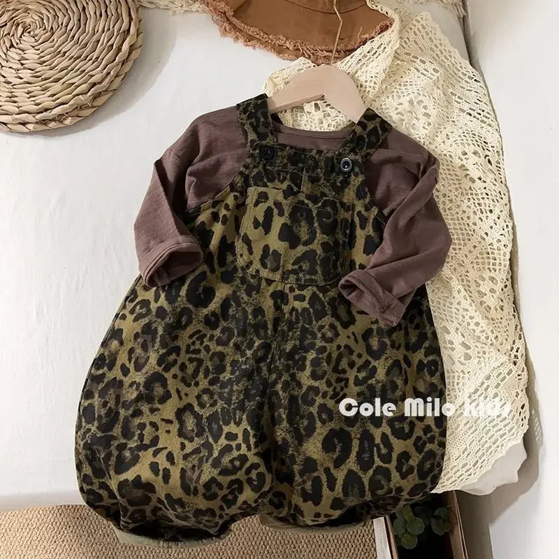 Leopard Print Overalls