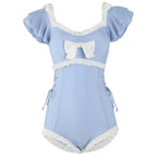 Ruffle Sleeve One Piece Swimsuit