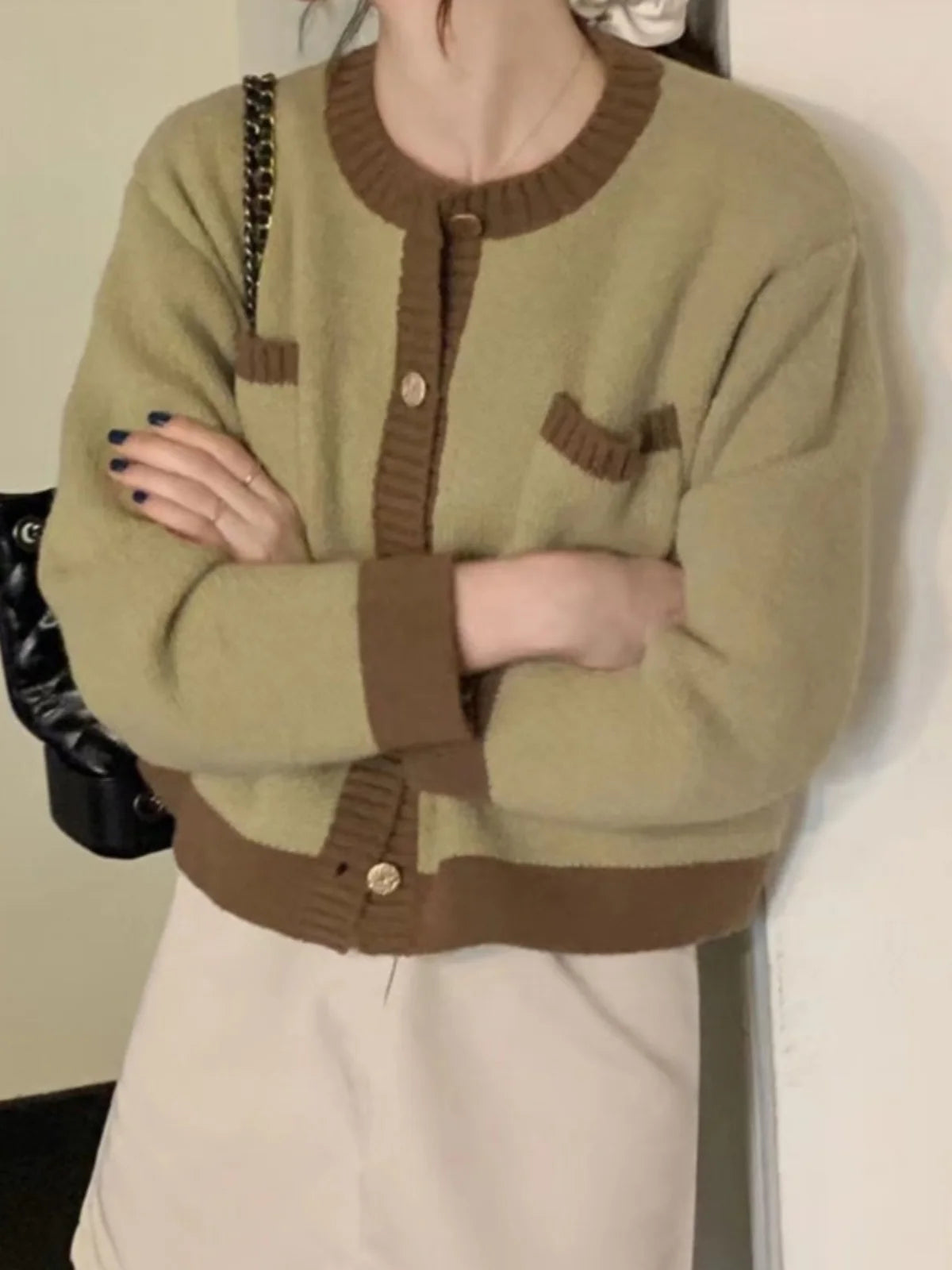 Knitted Open Cardigan