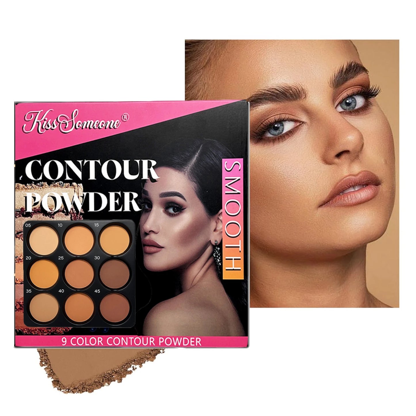 9 Color Powder Contour Palette