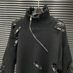 Turtleneck Pin Hole Sweater