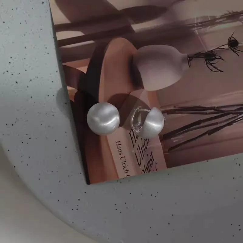 925 Sterling Silver Vintage Round Earrings