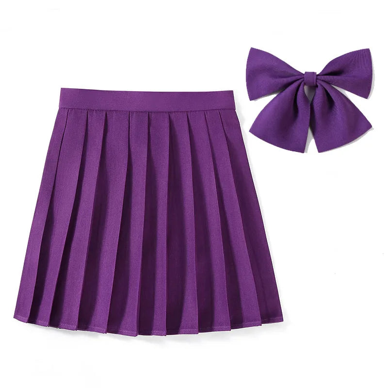 High Waist Skirt With Bowtie