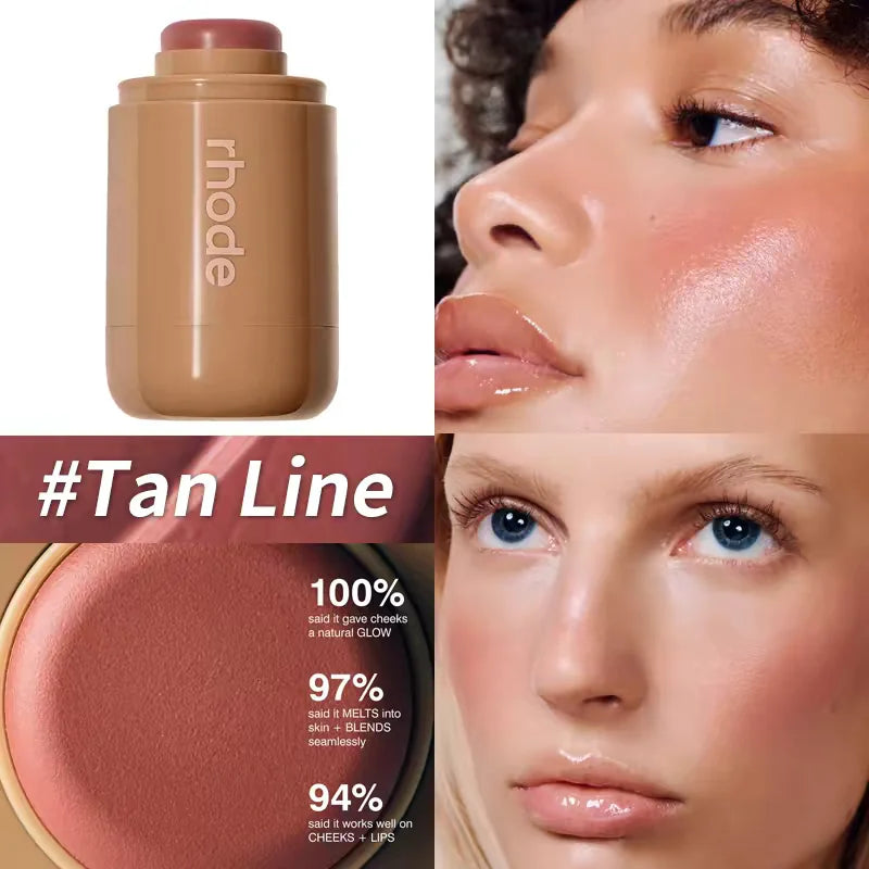 Lip Gloss Spicy Marg Juice Box Pocket Blush Stick Non-fading Waterproof Blusher Moisturizing Lipstick Lipliner