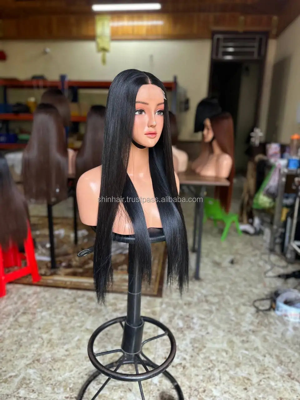 Bone Straight Raw Natural Hair Glueless Wig