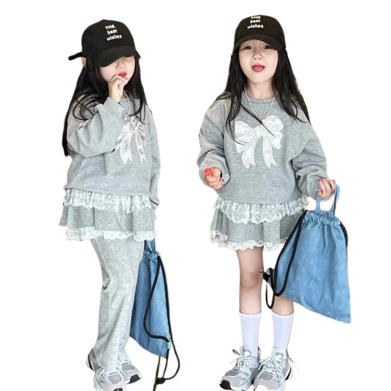Sweatshirt Skirt 2-Piece Set