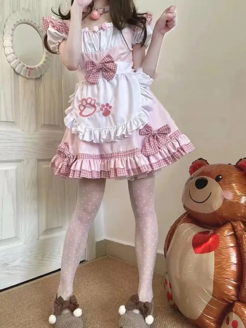 Cat Maid Outfit with Bows