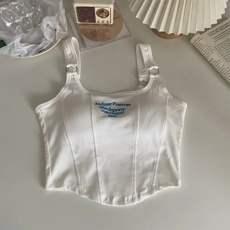 Ring Strap Ribbed Camisole