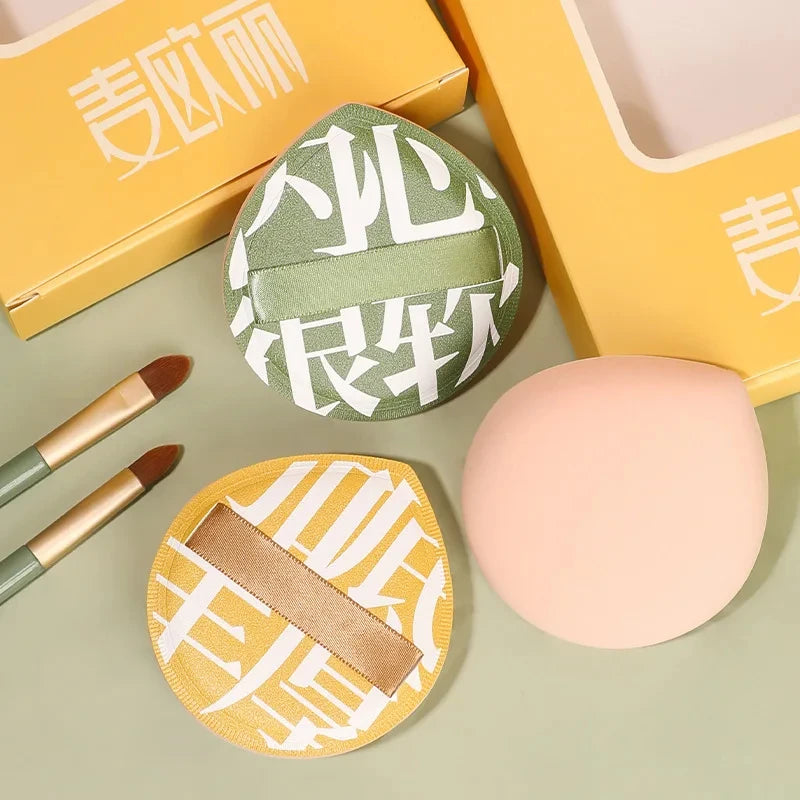 2/9Pcs Makeup Sponge Puff Set Makeup XL Powder Concealer Super Soft Elastic Cotton Face Base Make Up Cosmetic Puff Beauty Tools