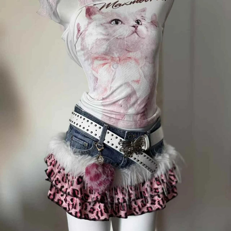 Leopard Mini Skirt