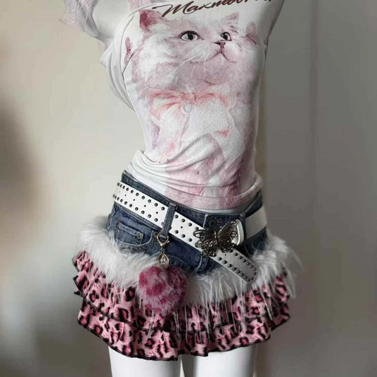 Leopard Mini Skirt