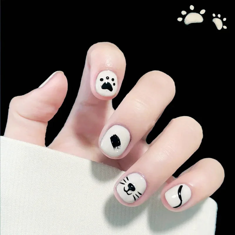 24P Rainbow Fake Nail