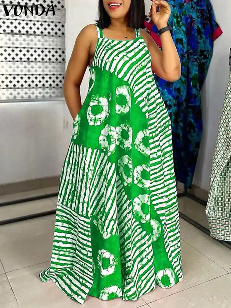 Bohemian Printed Maxi Dress