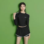 Conservative Slimming Long Sleeve Swimsuit