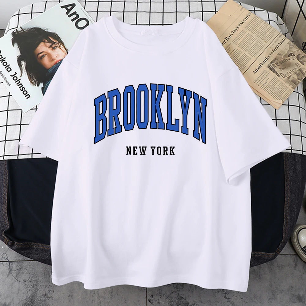 Brooklyn New York Blue Design Tee