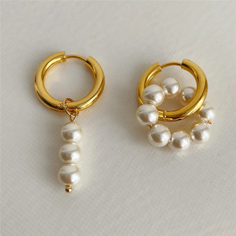 Geometric Irregular Stereo Heart-Shaped Earrings