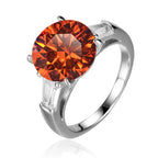 Round 5 Carat Moissanite Diamond Ring