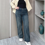 High Waist Straight Jeans