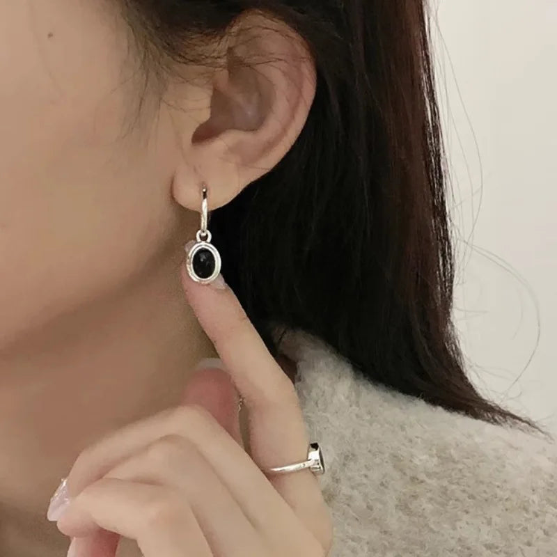 925 Sterling Silver Gold Round Earrings