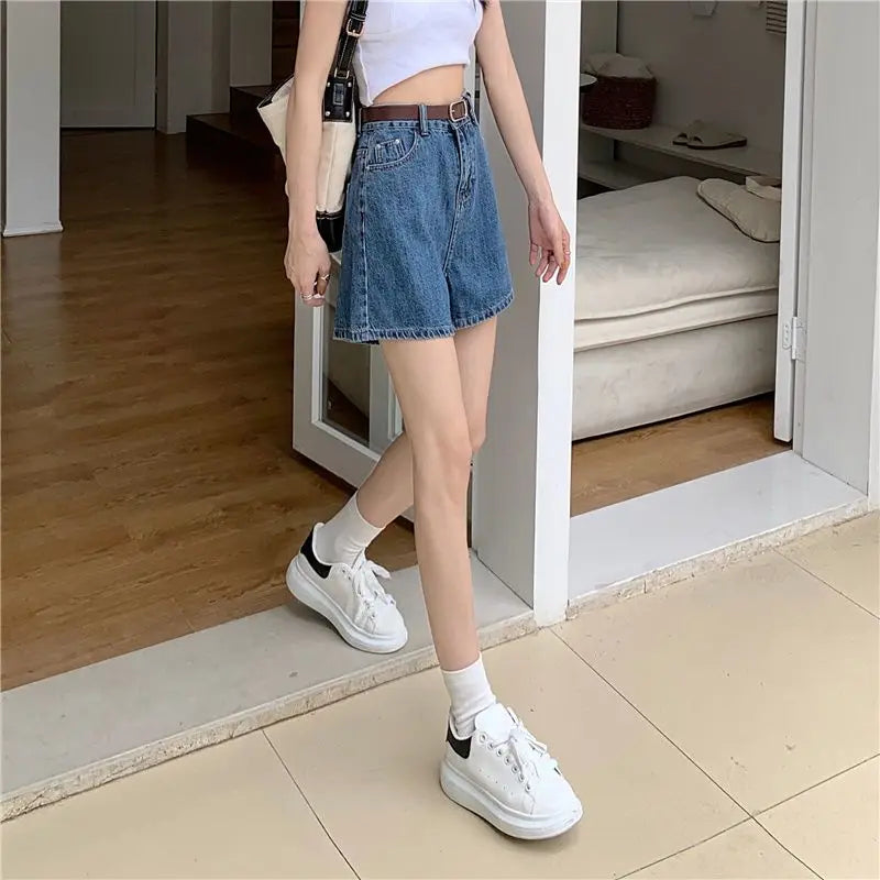 Blue Denim Shorts