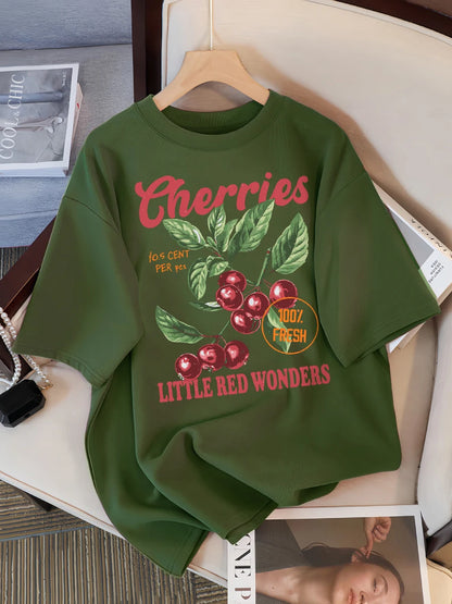 チェリー100%フレッシュ リトルレッドワンダーズTシャツ