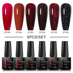 6Pcs Gel Nail Polish Set