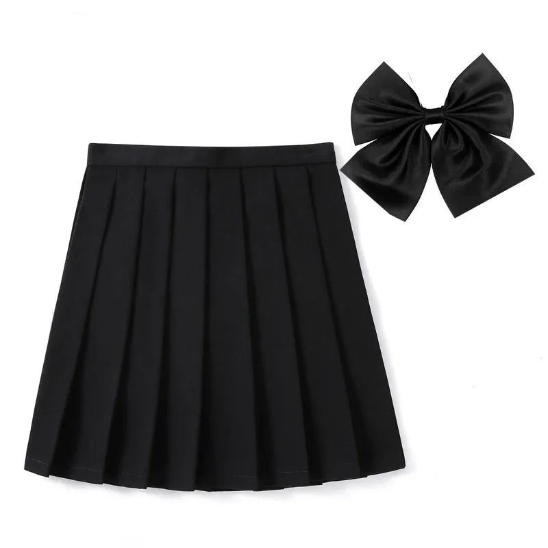 High Waist Skirt With Bowtie