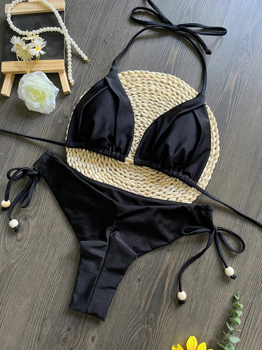 RUOTONGSEPT Folds Bikini