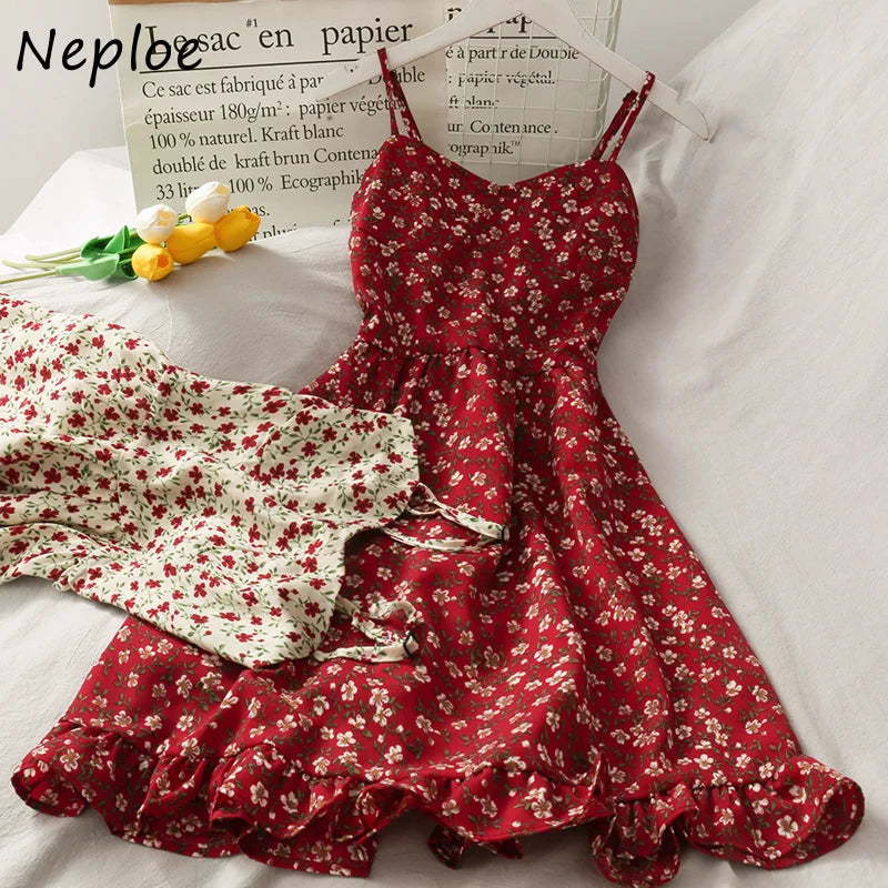 Neploe Print Bohemian Dress