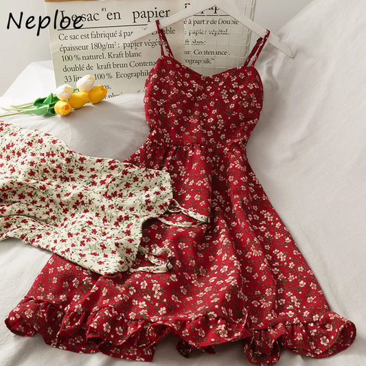 Neploe Print Bohemian Dress