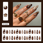 24pcs Sweet Pink Press On Nails