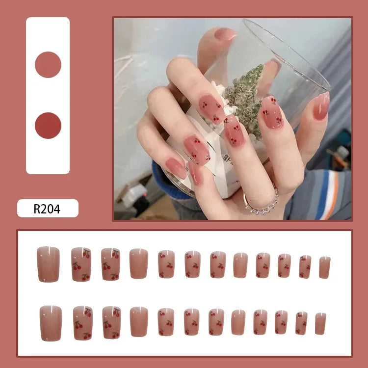 24P Rainbow Fake Nail