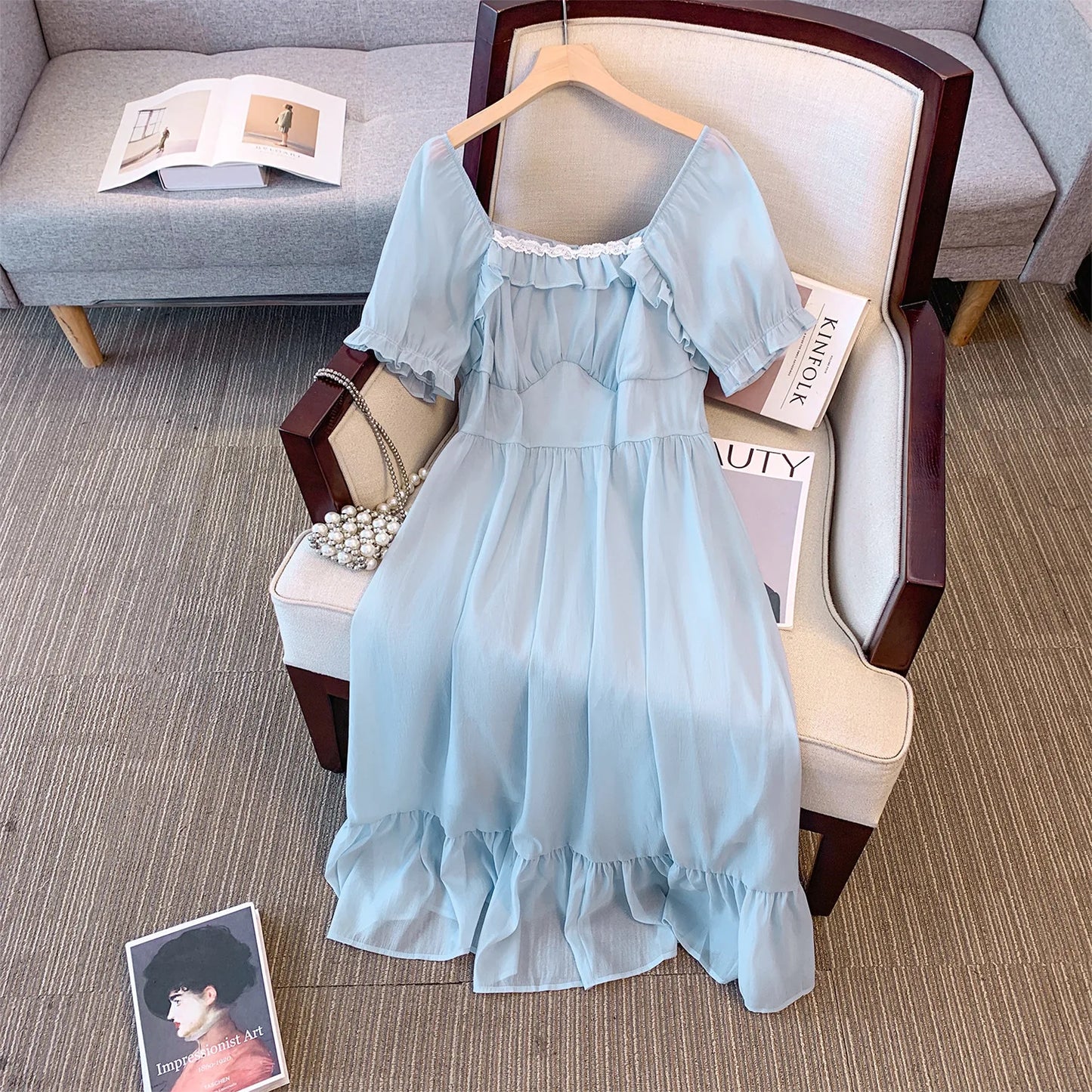 Loose Short Sleeved Dress