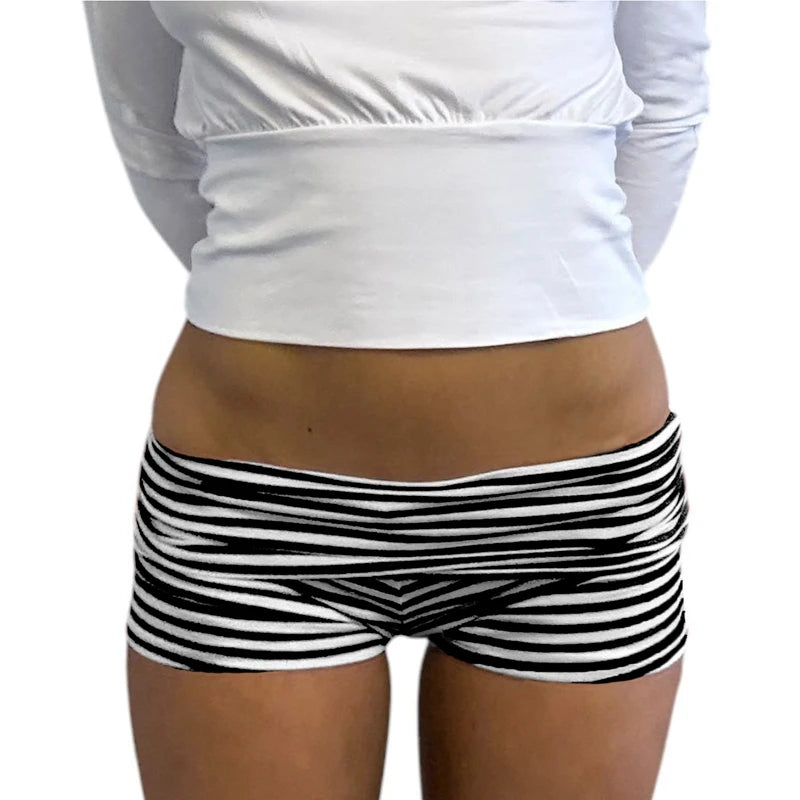 Low Rise Fold Over Shorts