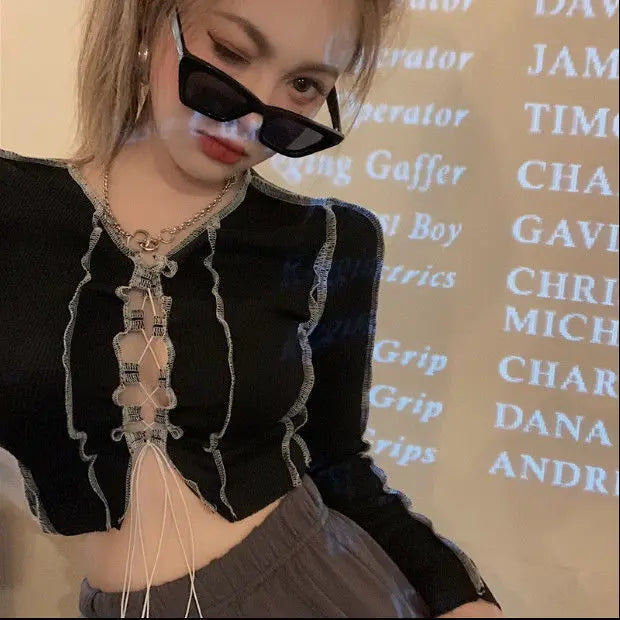 Front Bow Tied Blouse